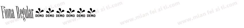 Fiona Regular字体转换
